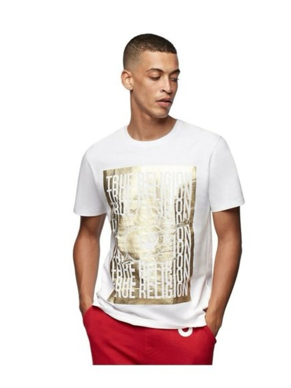 True religion men’s shine Buddha logo tee